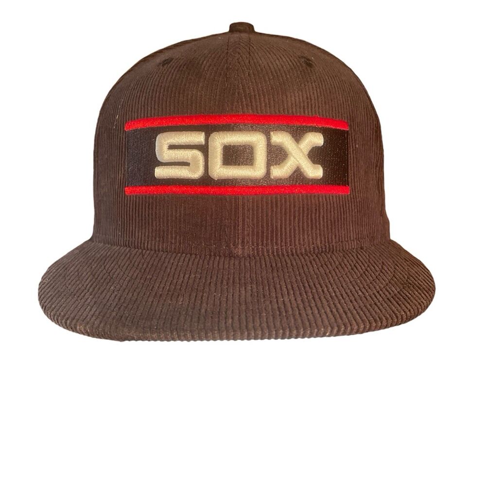 NWT NewEra Corduroy Chicago White Sox 50th Anniversary Fitted Hat Size 7 MLB